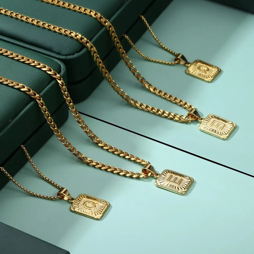 Letter Cuban Link Chain